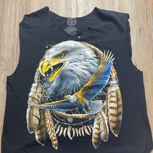 Bold Eagle DOM "It's about the art" Cotton V-Neck  Size: L